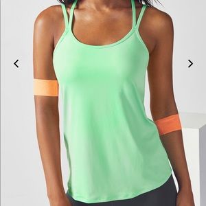 Fabletics Rylie Tank Light Green Size Medium